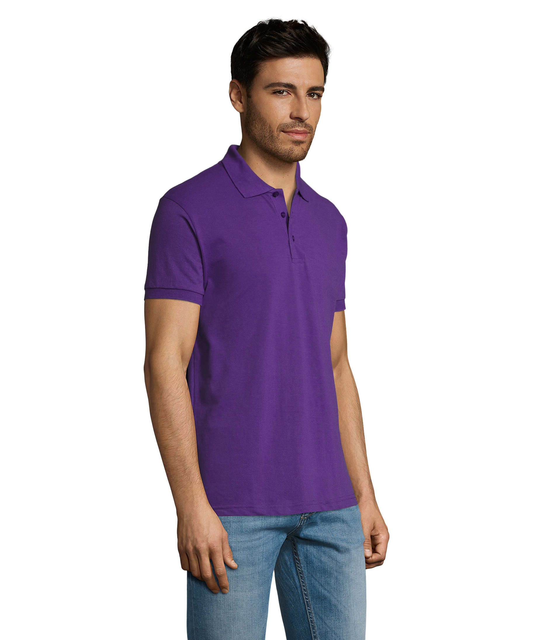 Polo homme publicitaire 200g - Prime Violet foncé